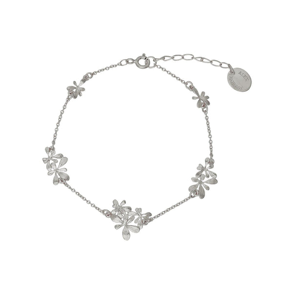 Rosette Cluster In-Line Pathway Bracelet