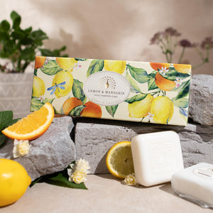 Lemon & Mandarin Triple Soap Gift Box Heritage Collection