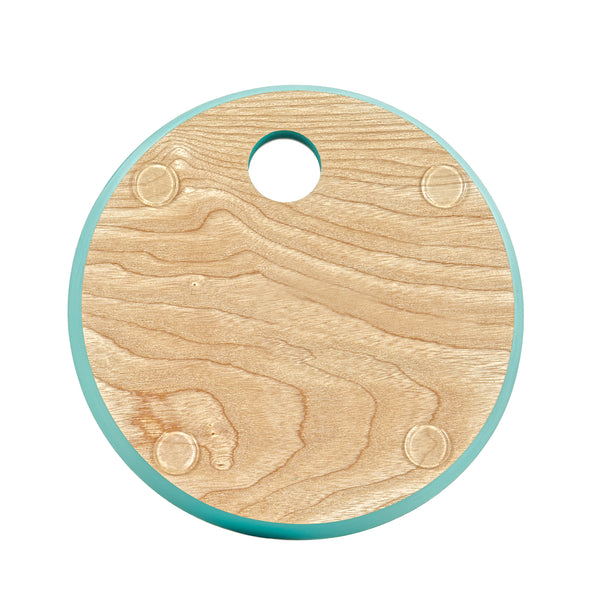 Mini Chop Wooden Chopping Board Ocean Blue