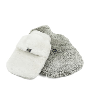 Sheepskin Hot Water Bottle Ivory 0.8L
