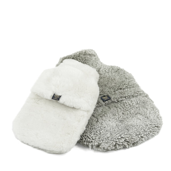 Sheepskin Hot Water Bottle Ivory 0.8L