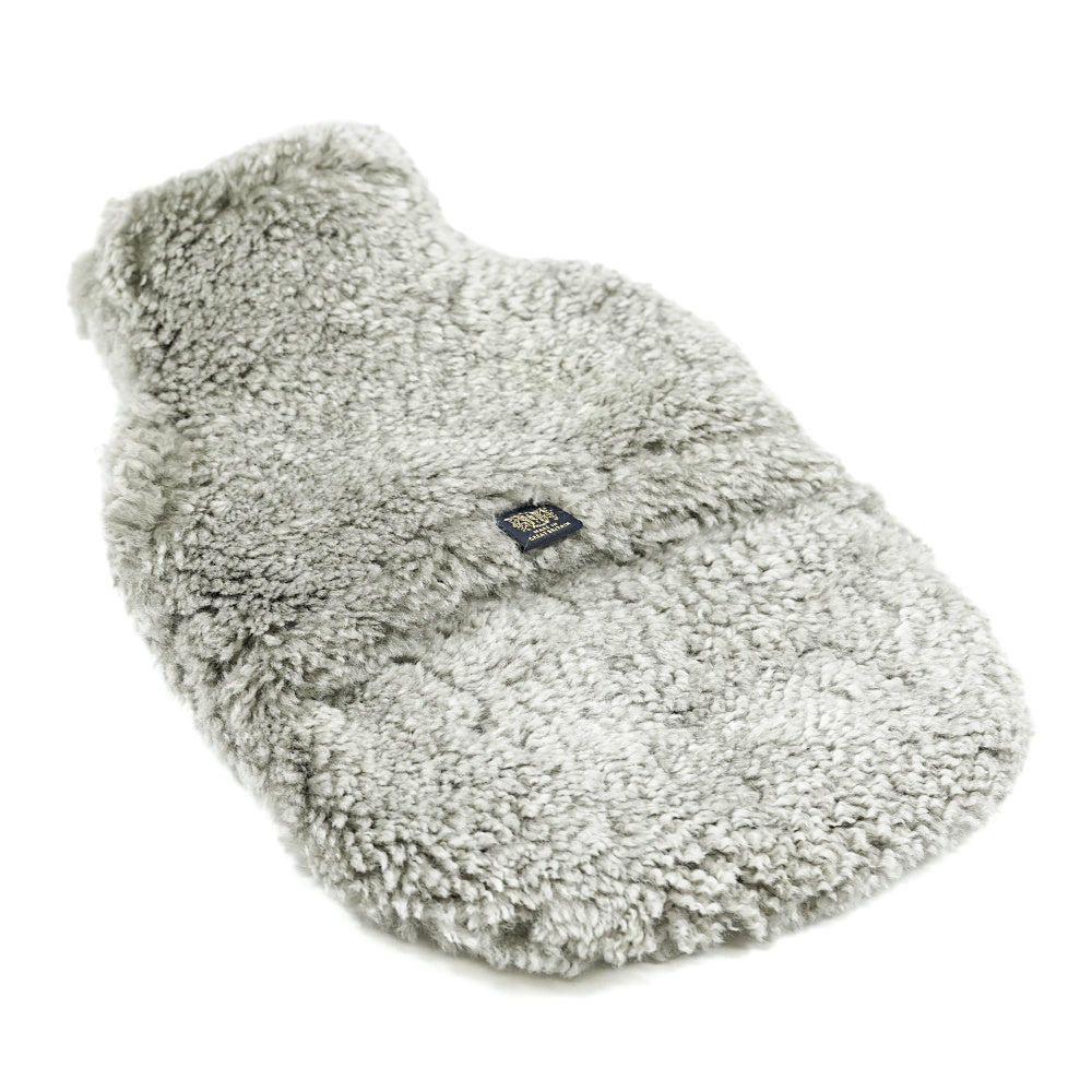 Sheepskin Hot Water Bottle Grey 2L