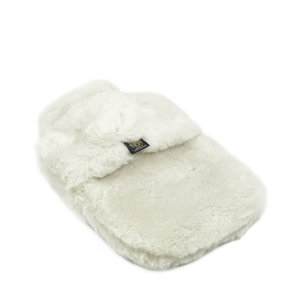 Sheepskin Hot Water Bottle Ivory 0.8L