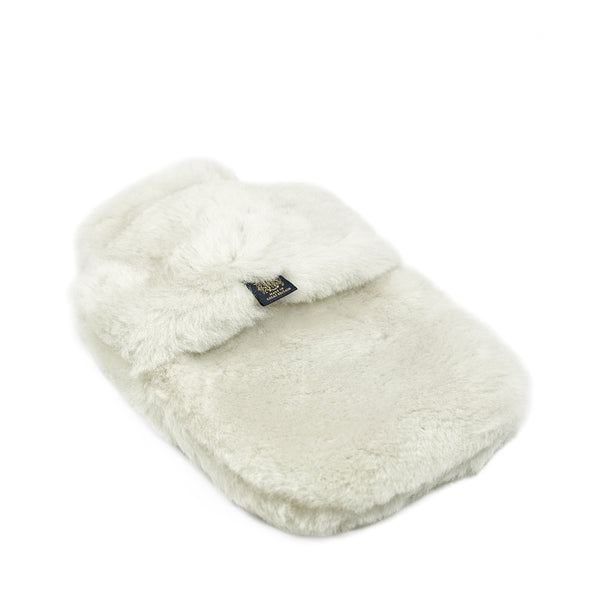 Sheepskin Hot Water Bottle Ivory 0.8L