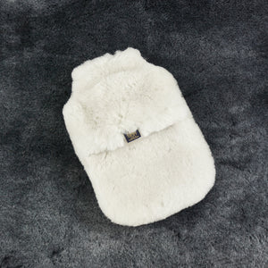 Sheepskin Hot Water Bottle Ivory 0.8L