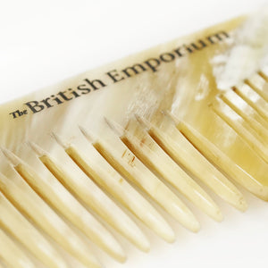 Natural Horn Hair Comb 6 1/2"