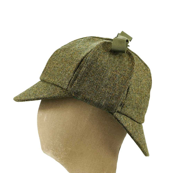 British Wool Tweed Sherlock Deerstalker Hat