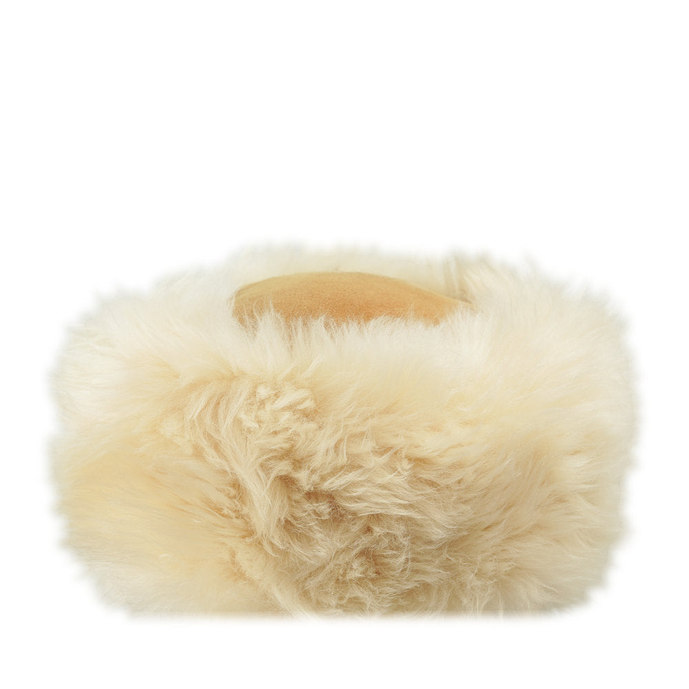 Snow Queen Sheepskin Hat Champagne Brim