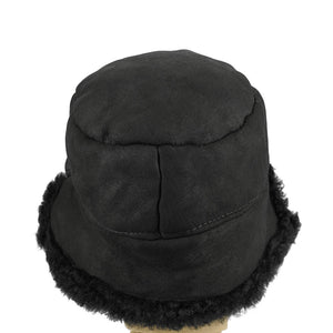 Sheepskin Trapper Hat Black