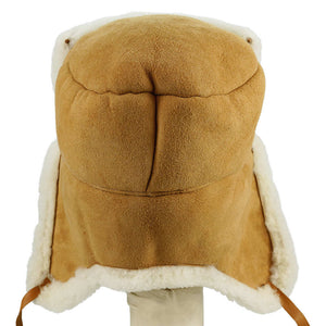 Sheepskin Trapper Hat With Ties