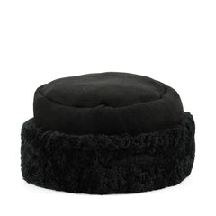 Tudor Sheepskin Hat Black