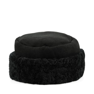 Tudor Sheepskin Hat Black