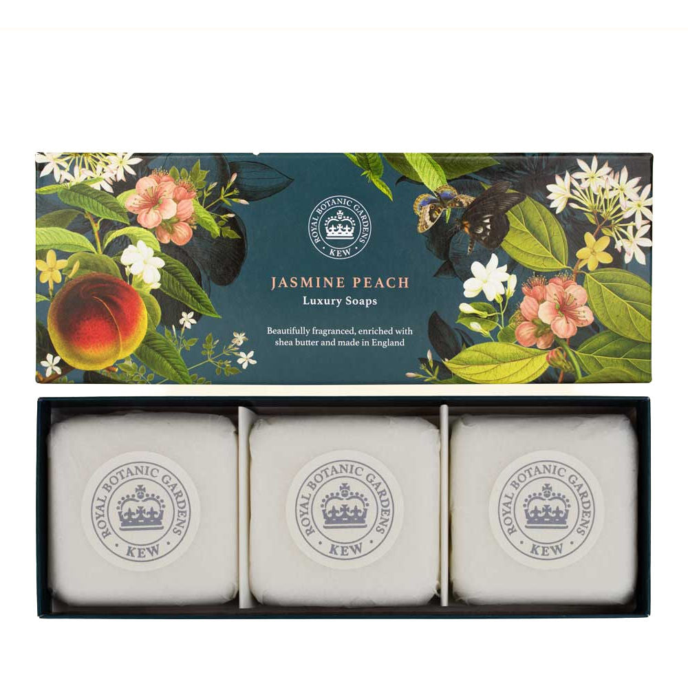 Jasmine Peach Triple Soap Gift Box