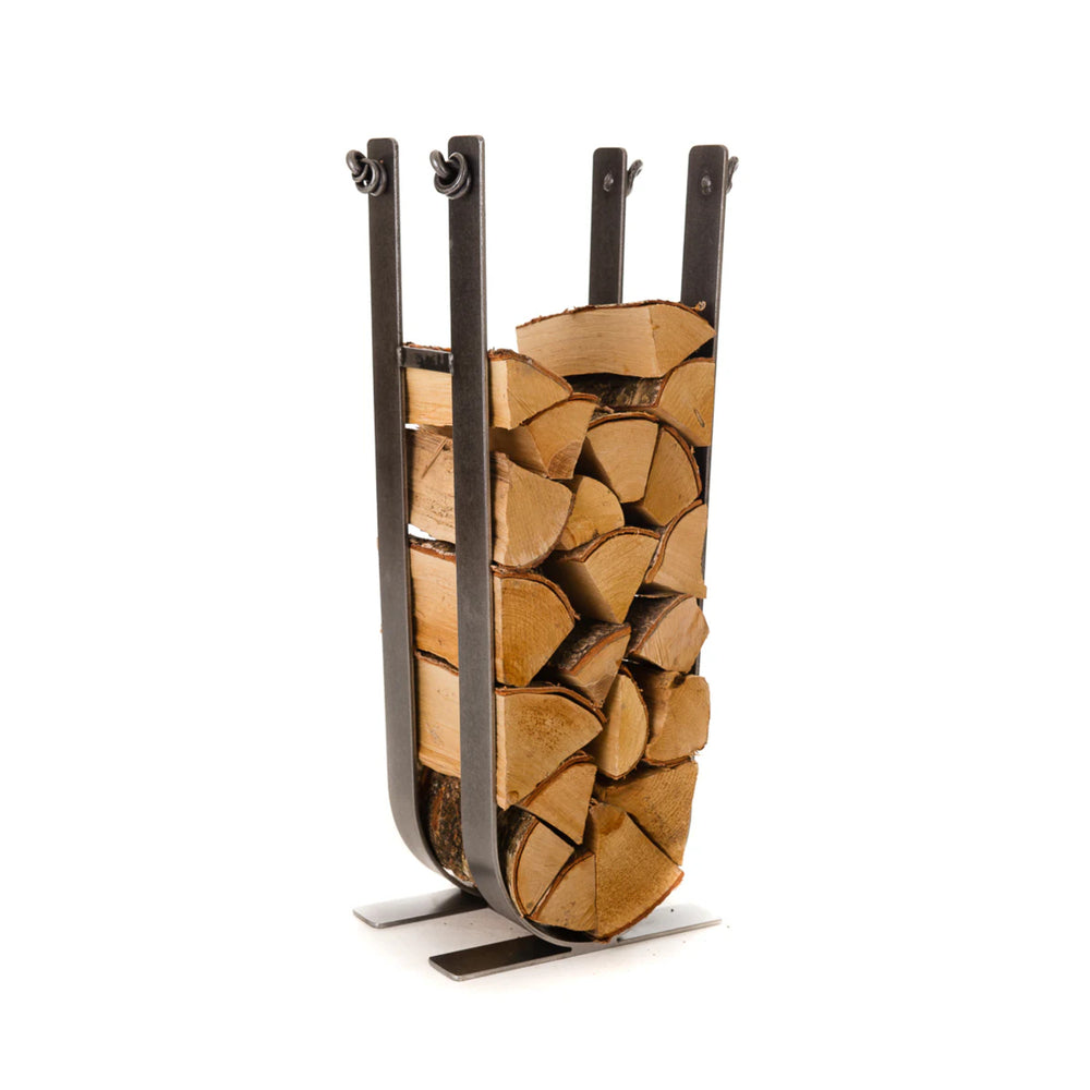 Jacobean Hand Forged Fireplace Log Stack