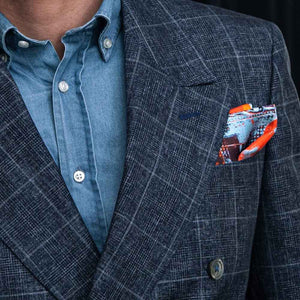 Lone Fighter Spitfire Silk Pocket Square