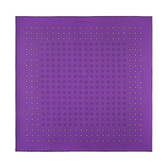 Luna Polka Dot Silk Pocket Square Purple Lilac