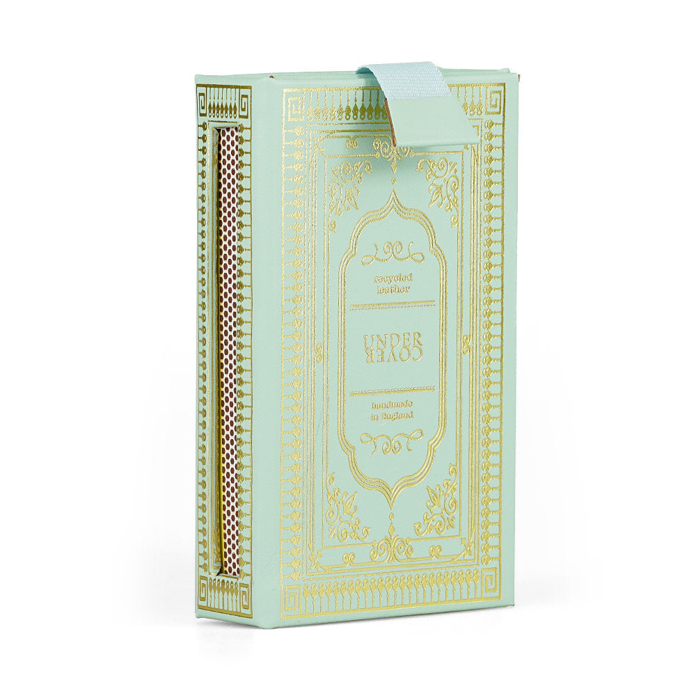 Teal Leather Refillable Matchbox