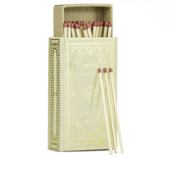 Cream Leather Refillable Matchbox