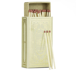 Cream Leather Refillable Matchbox