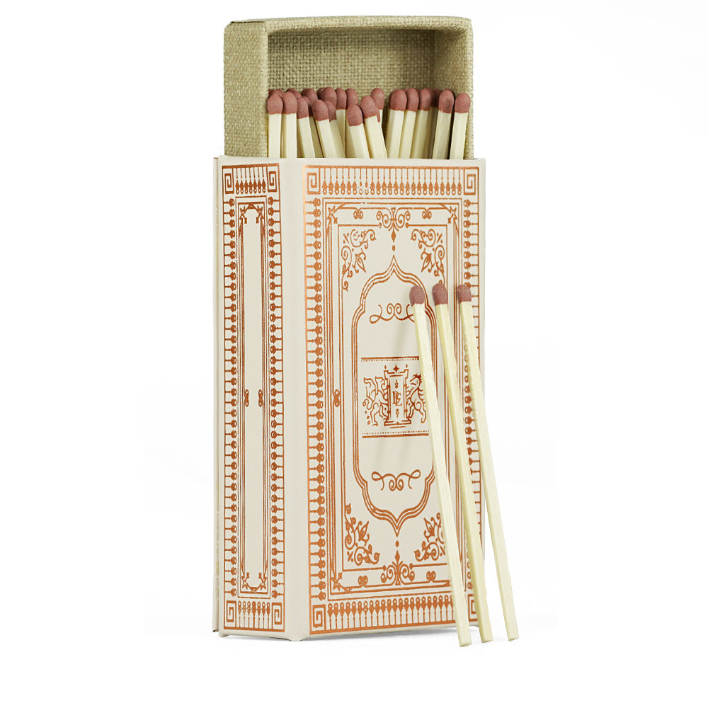 Blush Leather Refillable Matchbox