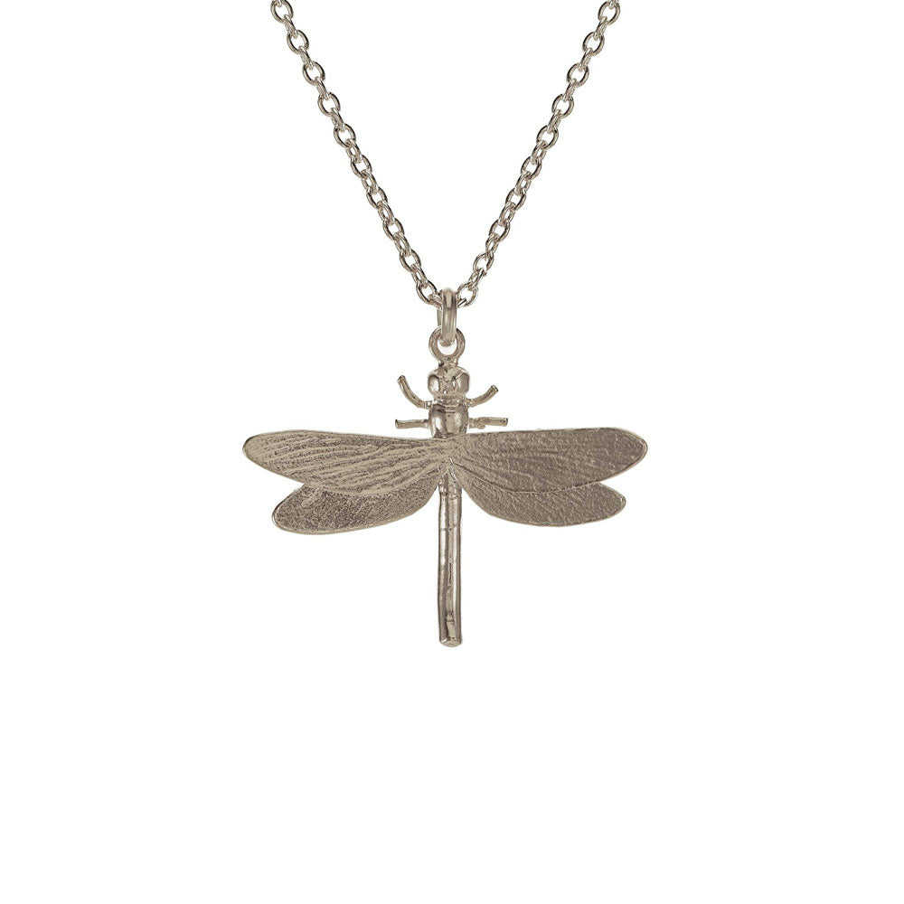 Dragonfly Necklace Silver
