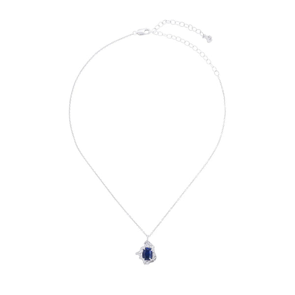 Leana Sapphire Argenti Recycled Silver Necklace