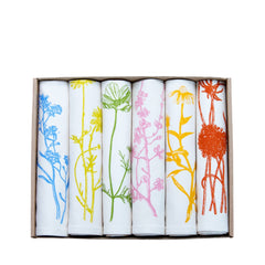 Garden Flowers Napkins Set Of 6