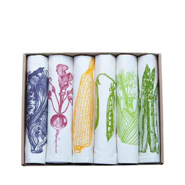 Harvest Vegetable Napkins Set Of 6