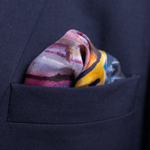 Neck & Neck Horse Racing Silk Pocket Square