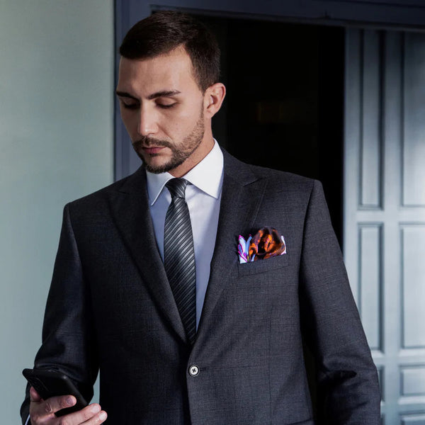 Neck & Neck Horse Racing Silk Pocket Square