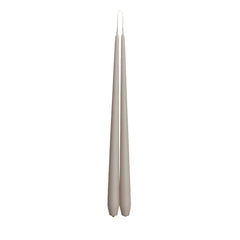 Taupe Tapered Dinner Candle Hanging Pair