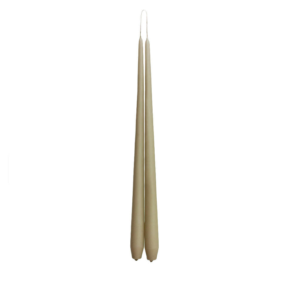 Olive Tapered Dinner Candle Hanging Pair
