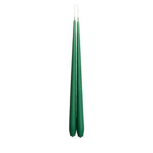 Evergeen Tapered Dinner Candle Hanging Pair