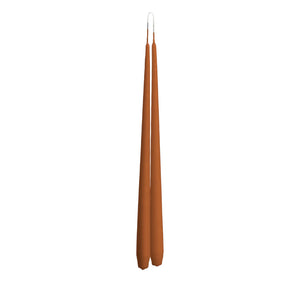 Terracotta Tapered Dinner Candles Hanging Pair