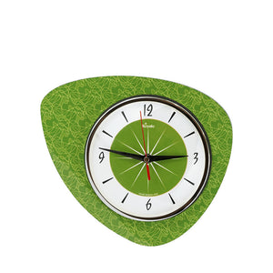 Pebble Mid Century Modern Wall Clock Avocado