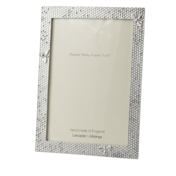 Honeycomb Pewter Photo Frame 7x5"