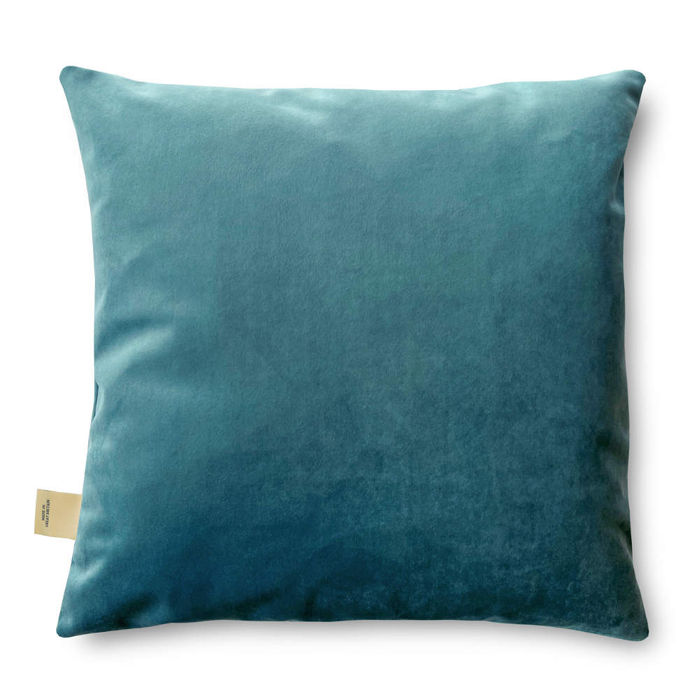 Aldrine Cottage Garden Luxury Velvet Cushion With Feather Filling Teal