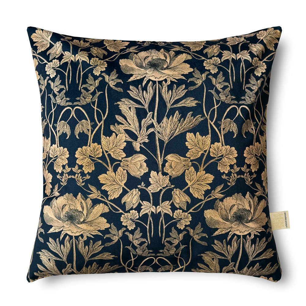 Briarine Luxury Velvet Cushion With Feather Filling Navy