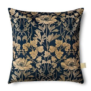 Briarine Luxury Velvet Cushion With Feather Filling Navy