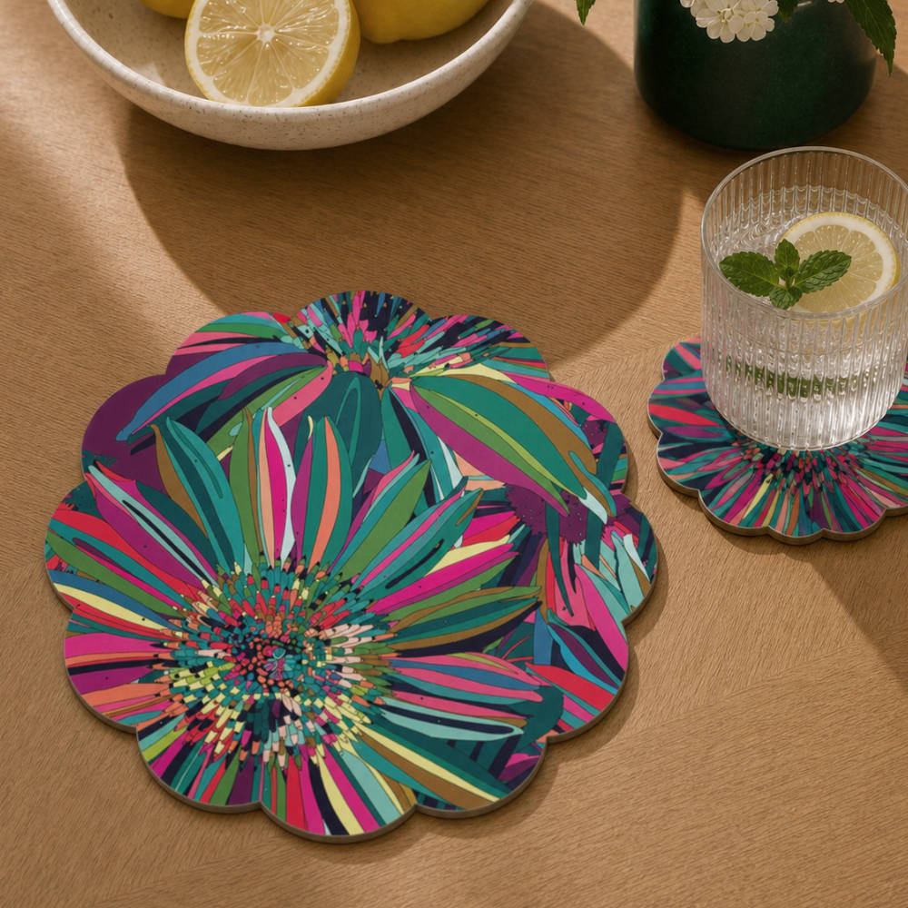 Bold Blooms Scalloped Placemat