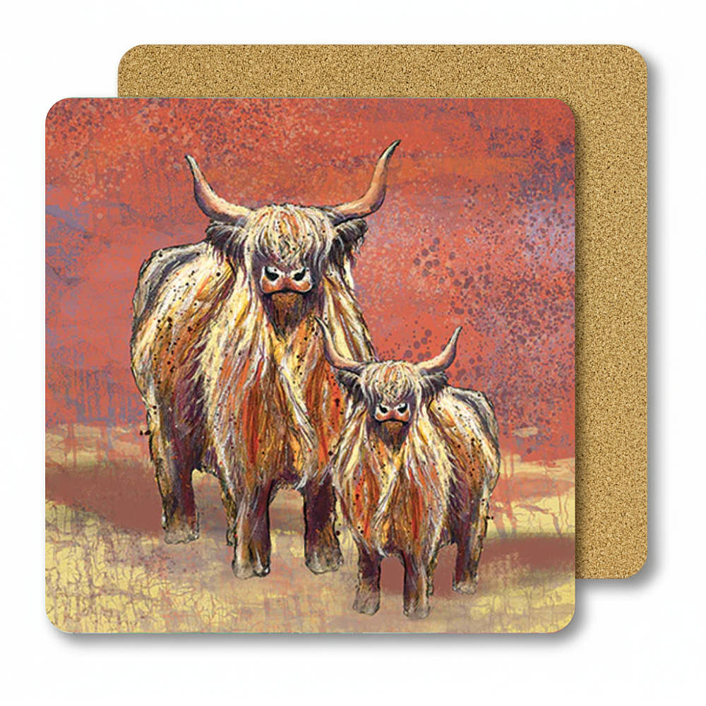 Highland Cow & Calf Placemat