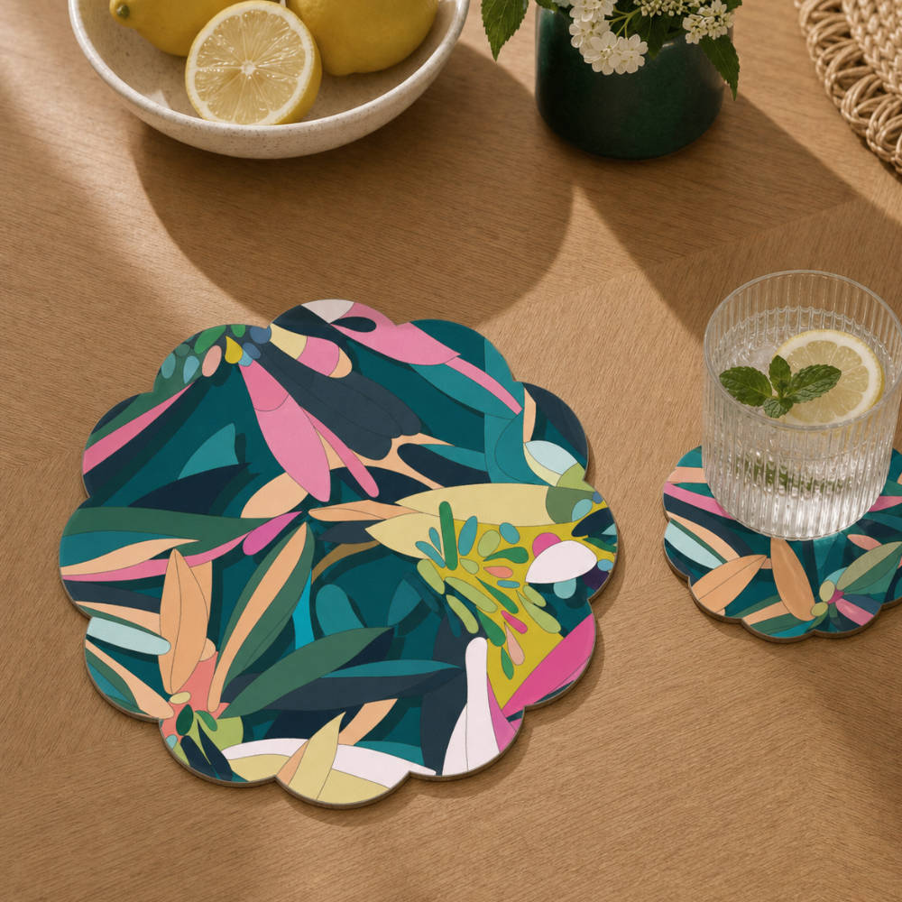 Sea Aster Scalloped Placemat