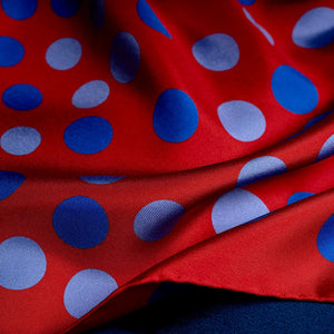 Planetarium Polka Dot Silk Pocket Square