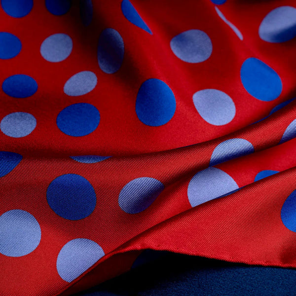 Planetarium Polka Dot Silk Pocket Square