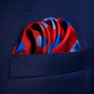 Planetarium Polka Dot Silk Pocket Square