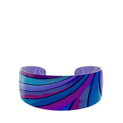 Ribbon Blue Bangle Bracelet
