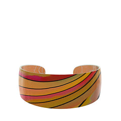 Ribbon Orange Bangle Bracelet