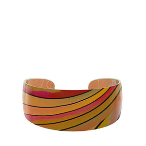 Ribbon Orange Bangle Bracelet