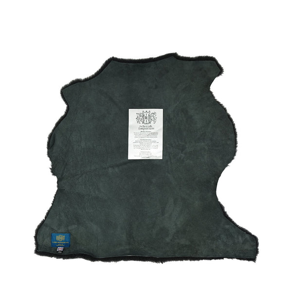Snowdon Single Sheepskin Throw Rug Steel Grey