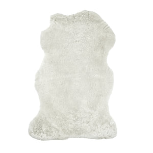 Snowdon Single Sheepskin Throw Rug Ivory Ice